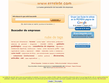 Tablet Screenshot of errelete.com